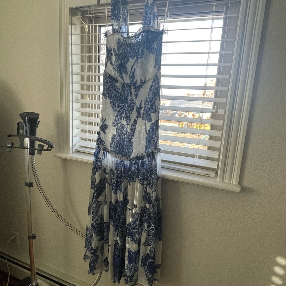 Bump friendly floral maxi dress